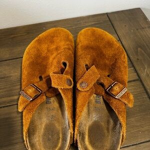 Birkenstock  Suede Sandals - Brown